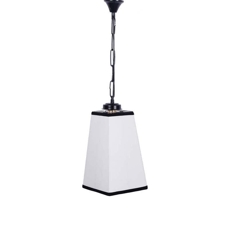 Vintage Cotton Ceiling Lamp - White media 4