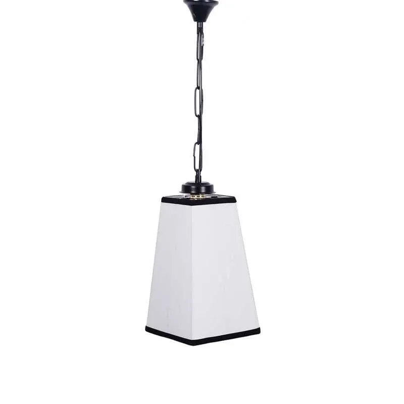 Vintage Cotton Ceiling Lamp - White media 4