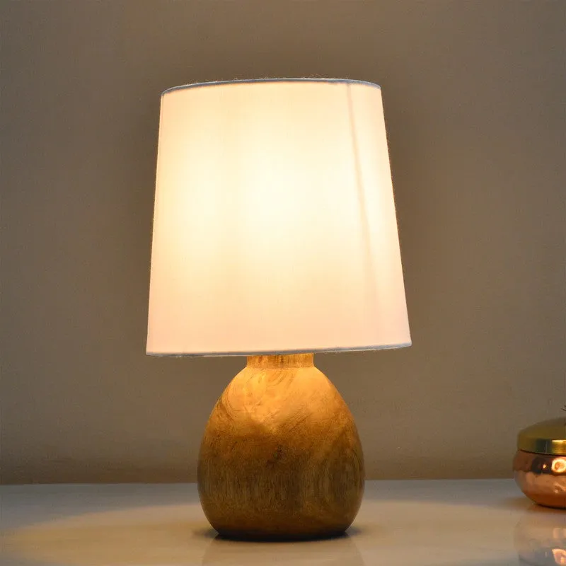 PureVista Wooden Table Lamp - White media 4