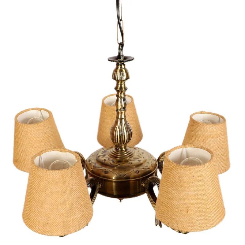 Estroso Conical Golden Antique Ceiling Lamp media 4