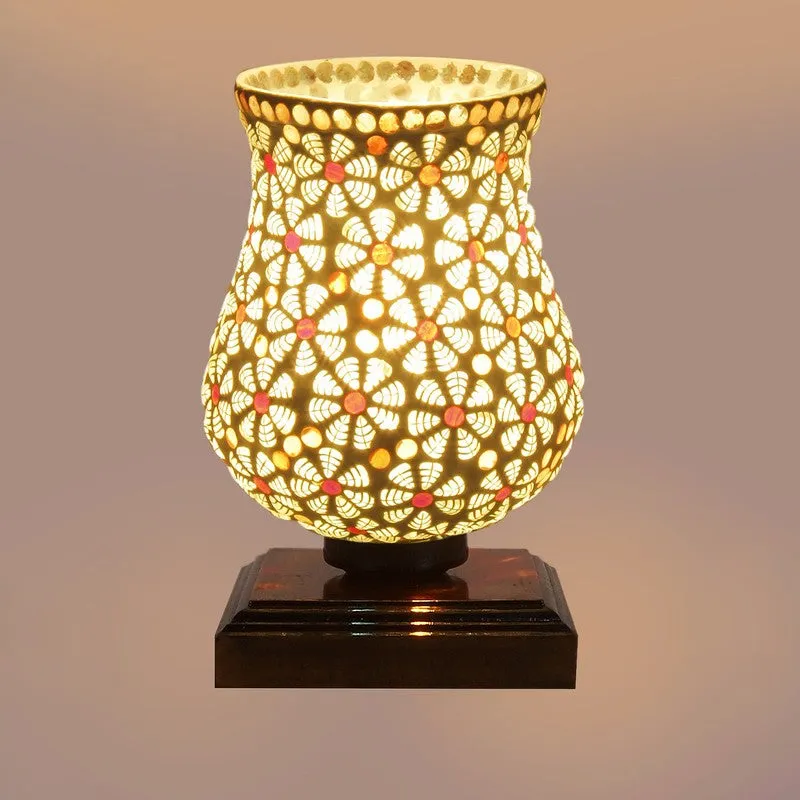 Radiavo Mosaic Glass Table Lamp - Multicolor media 7