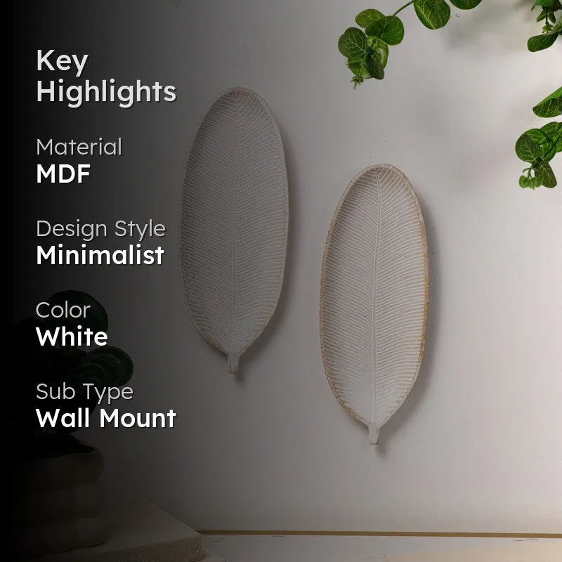 Artlyn MDF Wall Accent (White) - Set Of Two media 2