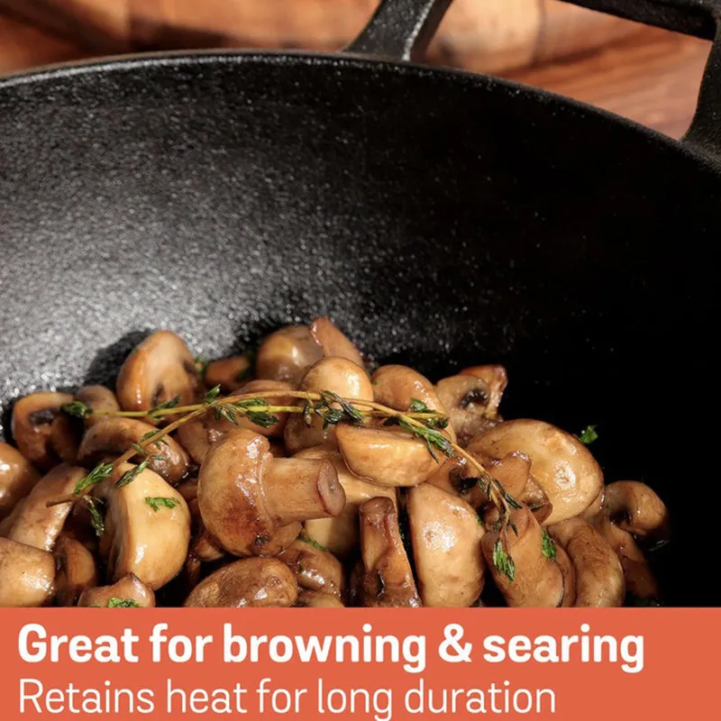 Meyer Cast Iron Kadhai with Lid - 4500 mL media 7