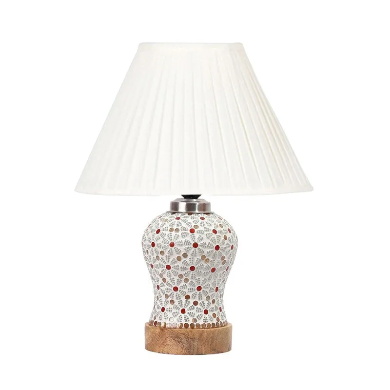 Harmyra Pleatra Wooden Table Lamp - Multicolor media 5
