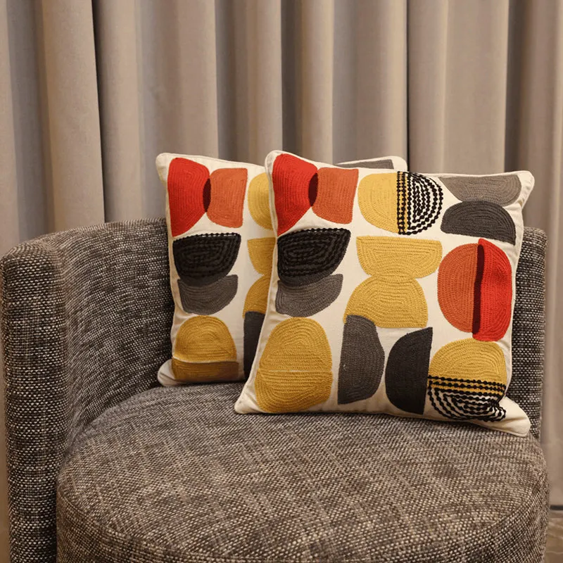 Squish Squad Tufted Cushion Cover (Multicolor) - Set Of Two media 3