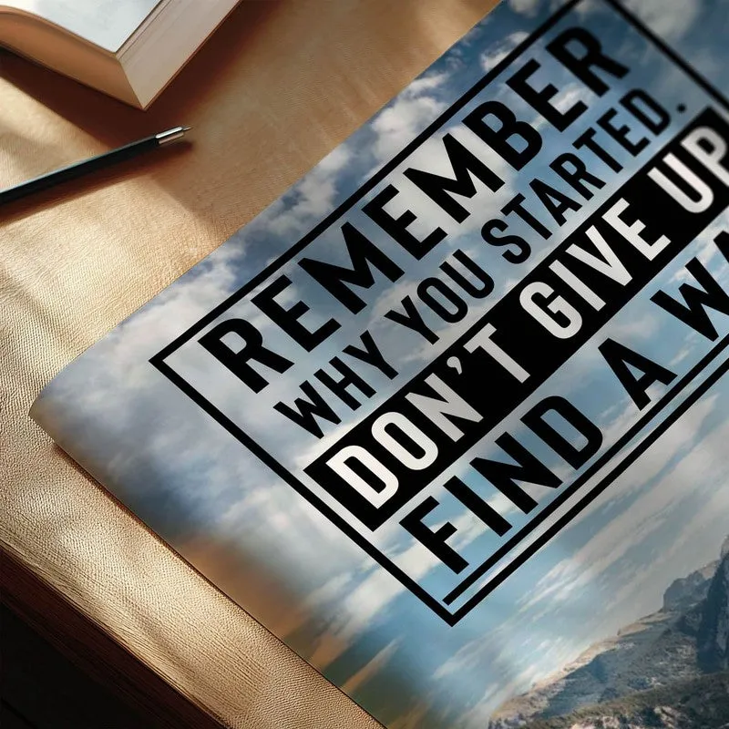 Mountain Motivation Wall Poster media 6