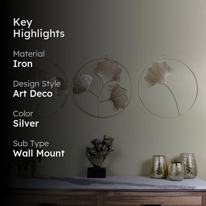 Leafo Lam Iron Wall Accent - Set Of Three media 2