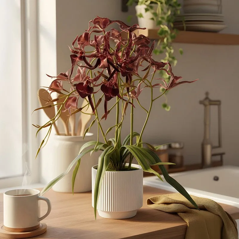 AarviDecor Wine Blossom Silk Artificial Plants media 8