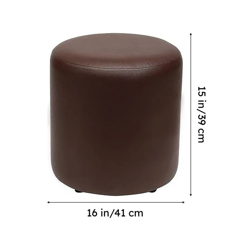 Elviro Plushio Ottoman - Brown media 7