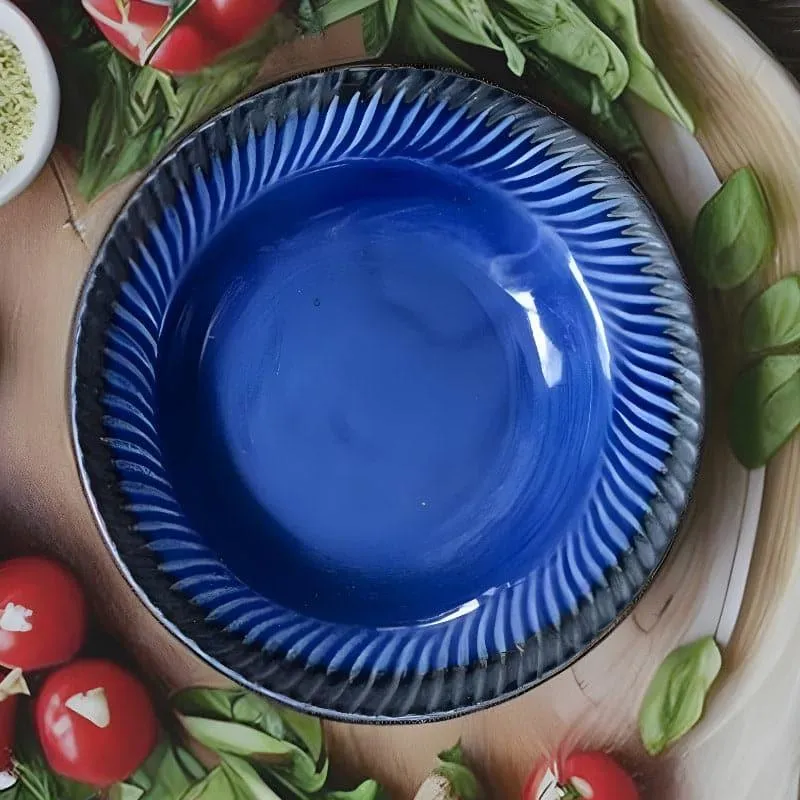 Massona Pasta Plate - Dark Blue media 1