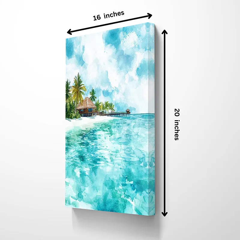 Azure Beaches Canvas Wall Painting media 6