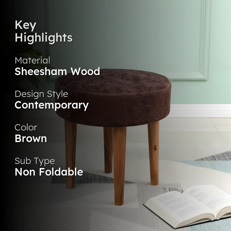 Ozeno Sheesham Wooden Bench - Brown media 2