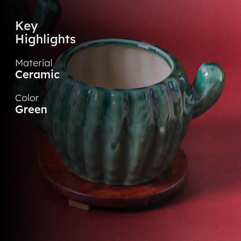 Cacti Fun Ceramic Planter media 2