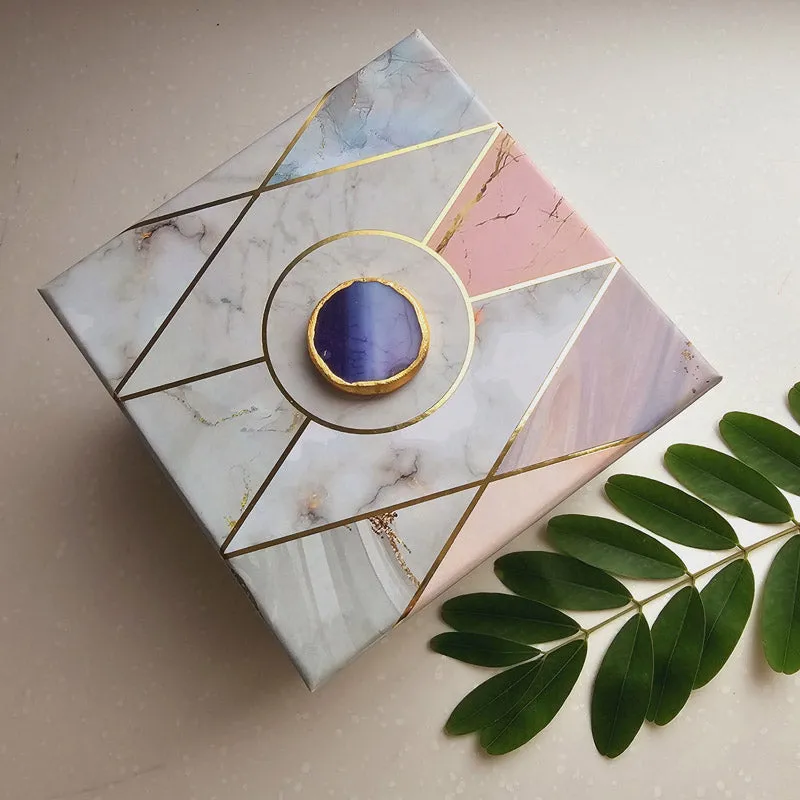 Ganesha Bless Marble Gift Box - Blue media 5