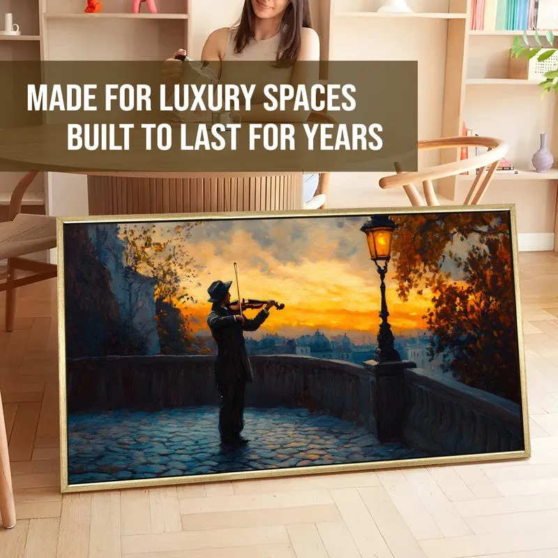 Evening Melody Canvas Wall Painting With Frame media 5