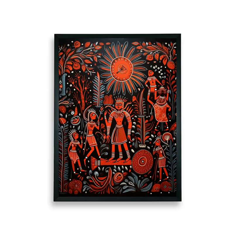 Tribe Ceremony Canvas Wall Art media 7