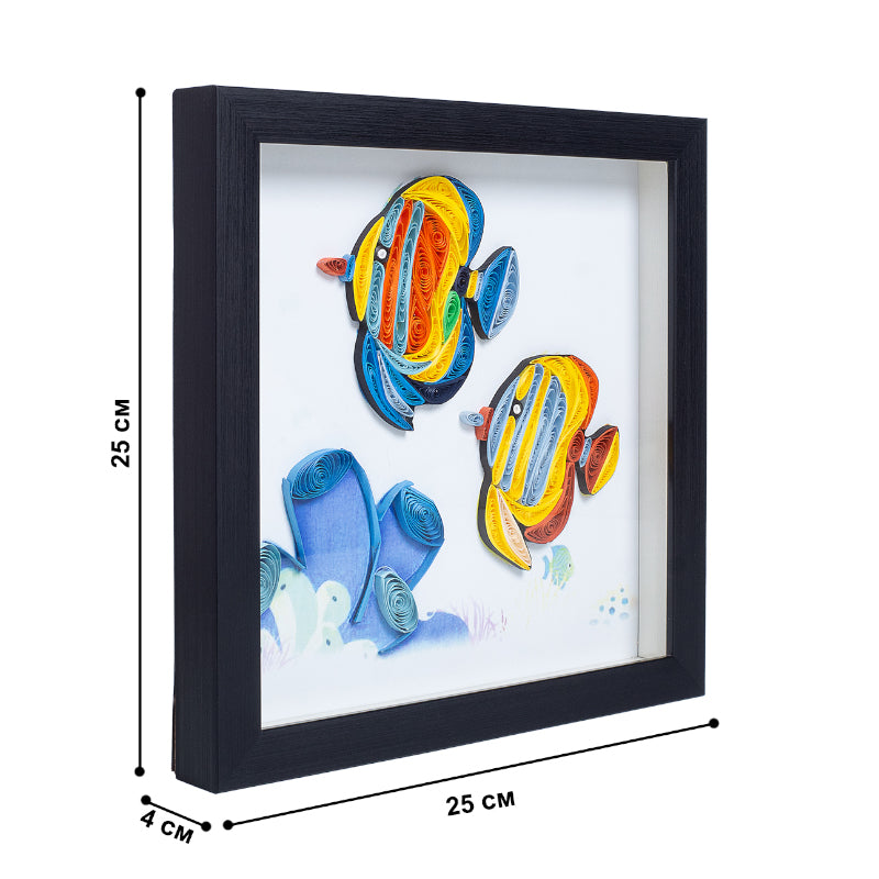 Fishy Tale Handcrafted Wall Art media 5