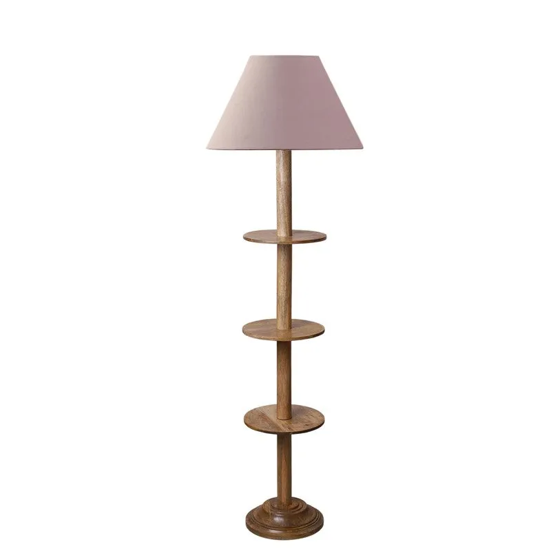 EclipseNova Light Wooden Floor Lamp - Grey media 5