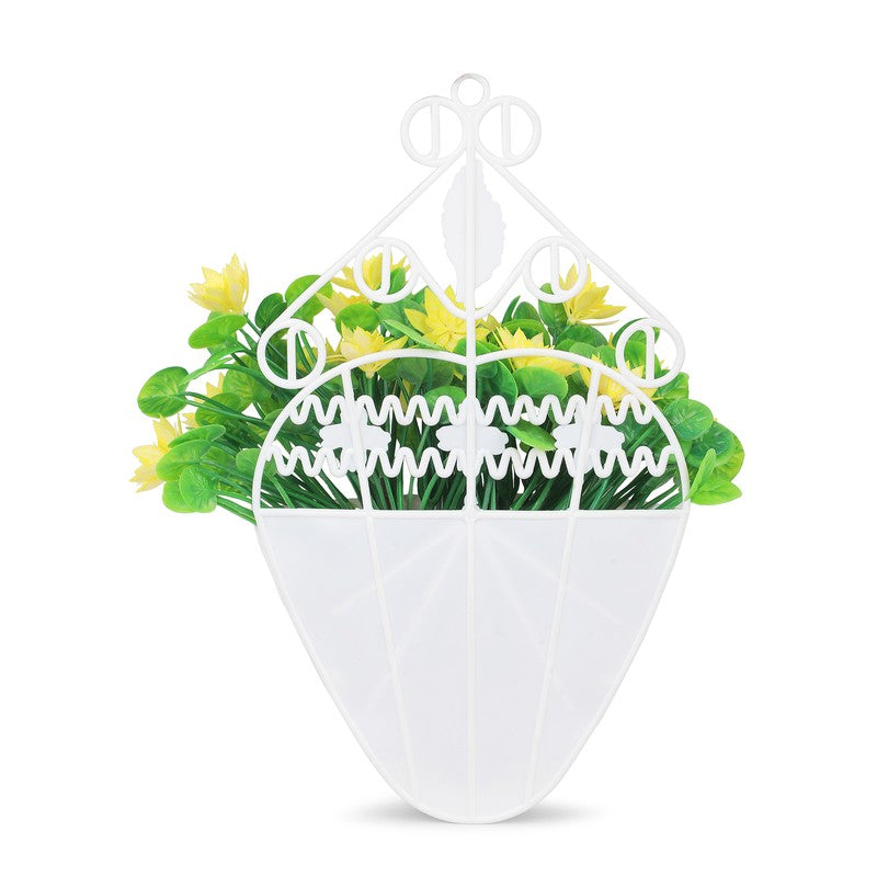 Chromixa Artificial Flower With Wall Pot(Yellow) - Set Of Two media 6