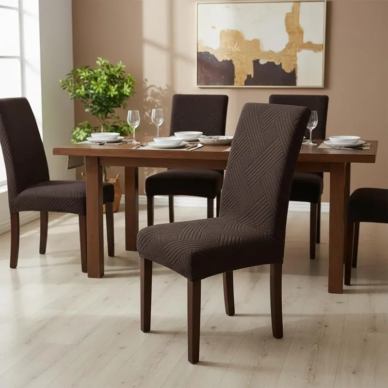 Rivexa Soft Chair Cover (Brown) - Set Of Two media 4