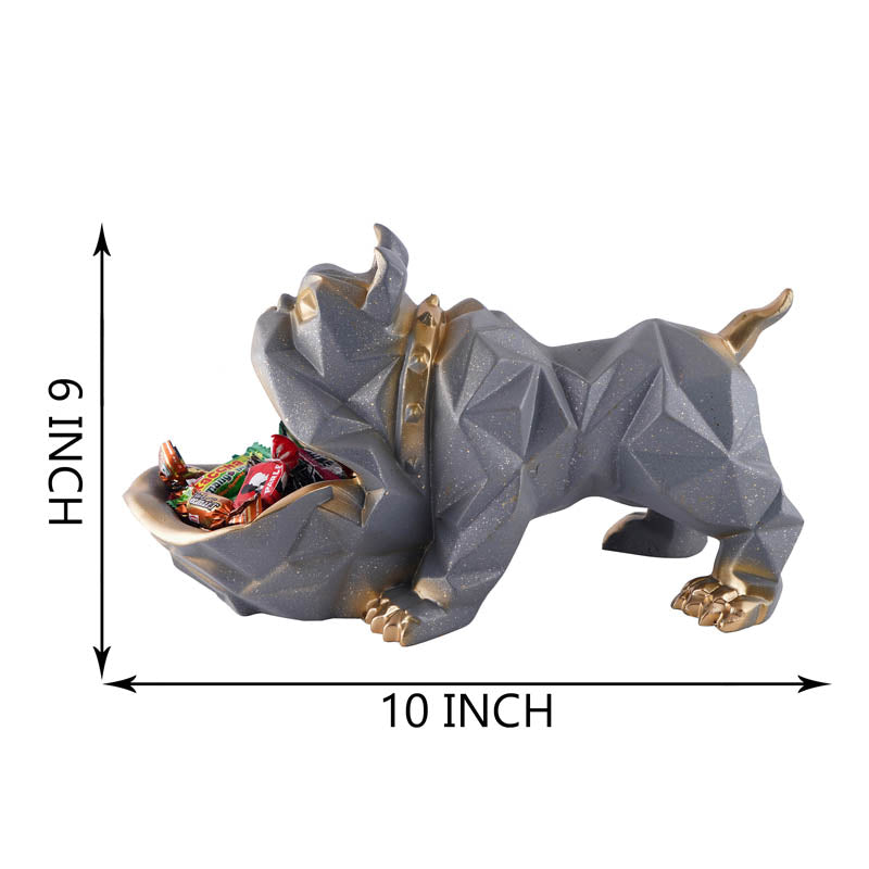 Mr Barkley Painted Polyresin Showpiece - Grey media 6