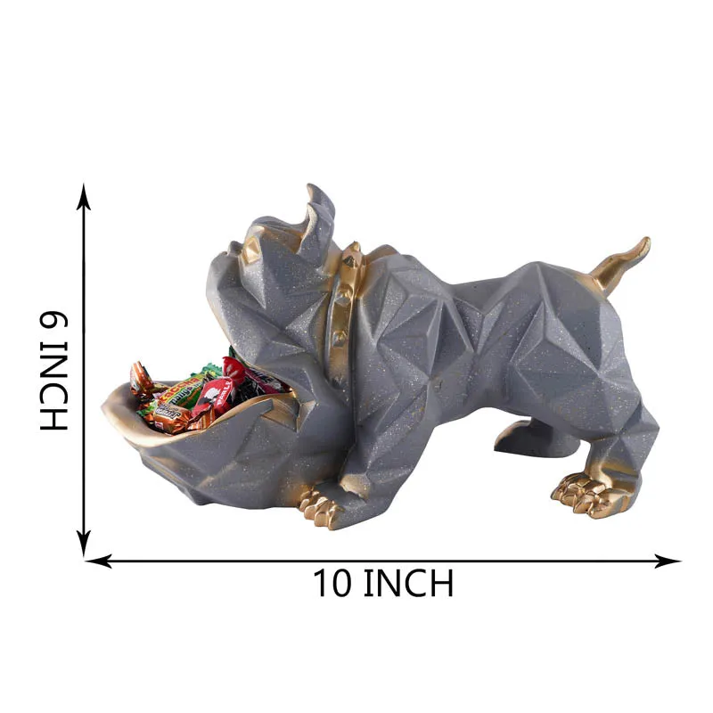 Mr Barkley Painted Polyresin Showpiece - Grey media 6