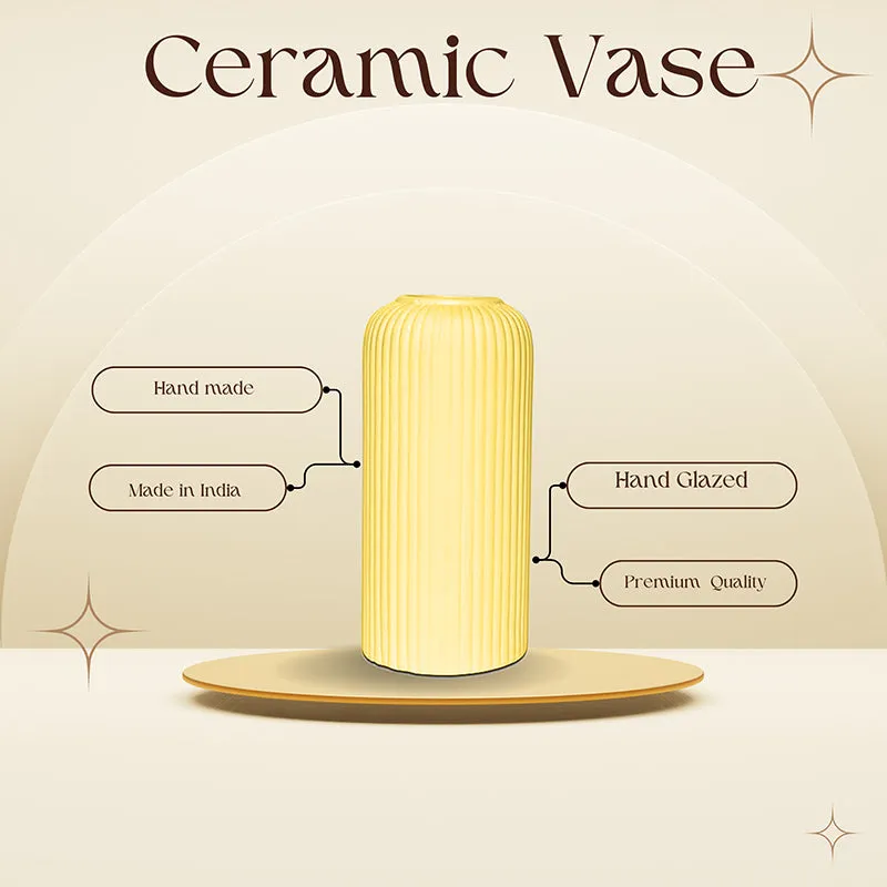 Harmona Ceramic Vase - Yellow media 4
