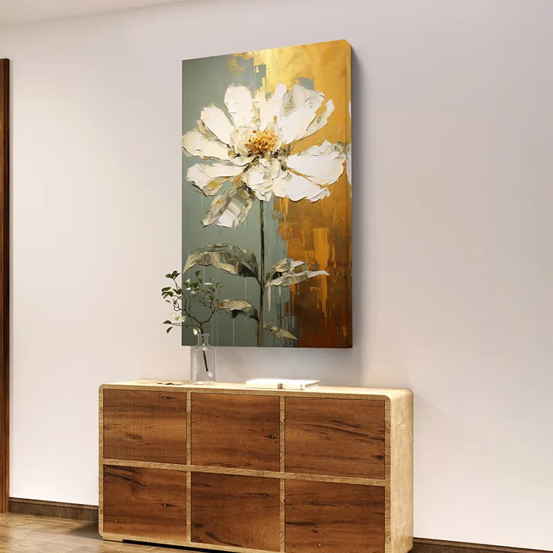 Painted Daisy Canvas Wall Art media 5