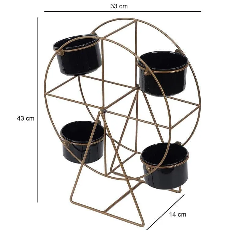 Wheel Fun Planter - Black - 6