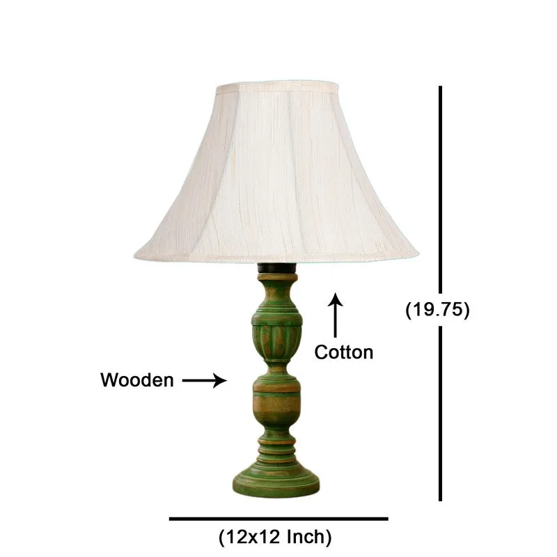 Arvello Aerin Wooden Table Lamp - OffWhite media 8