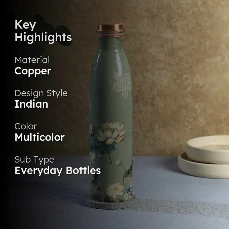 Sage Serenity Copper Bottle - 950 mL media 2
