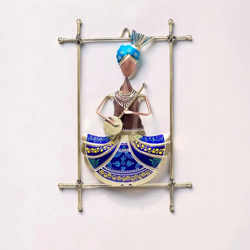 Veena Vahini Handcrafted Metal Wall Accent media 5