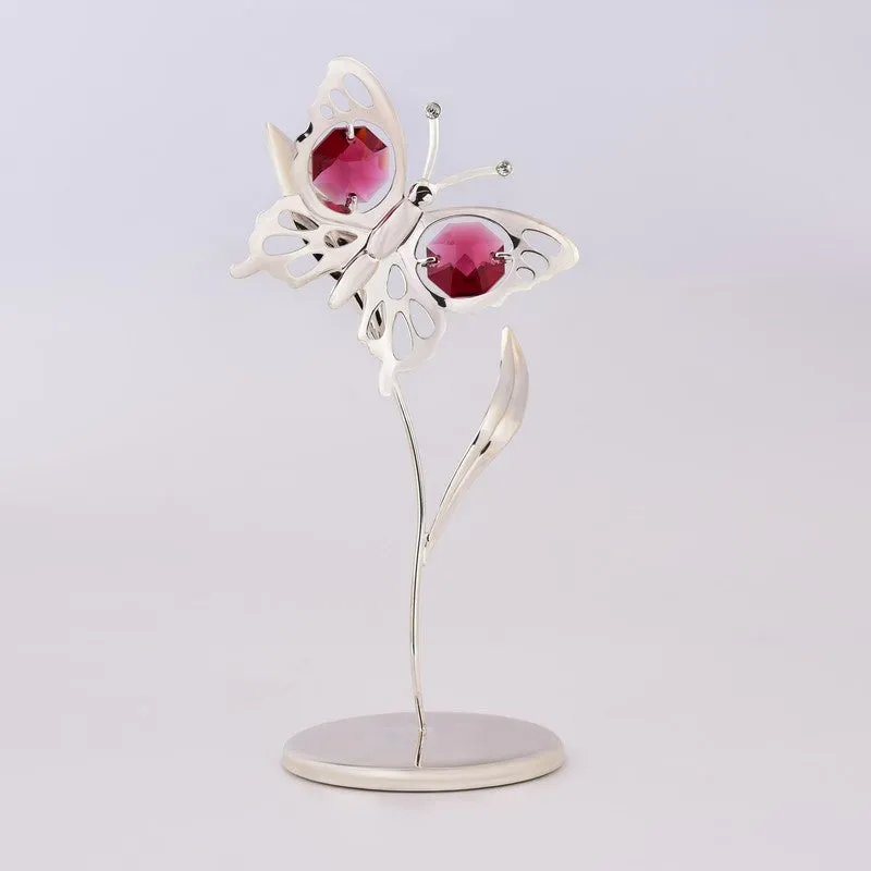 Butterfly Dream Silver Plated Mild Steel Showpiece media 3