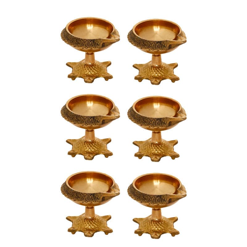 Trishika Tortoise Diya - Set Of Six media 4