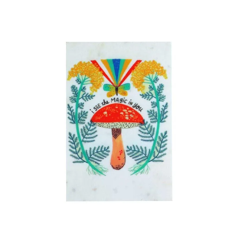 Mushroom Magic Marble Wall Accent media 3