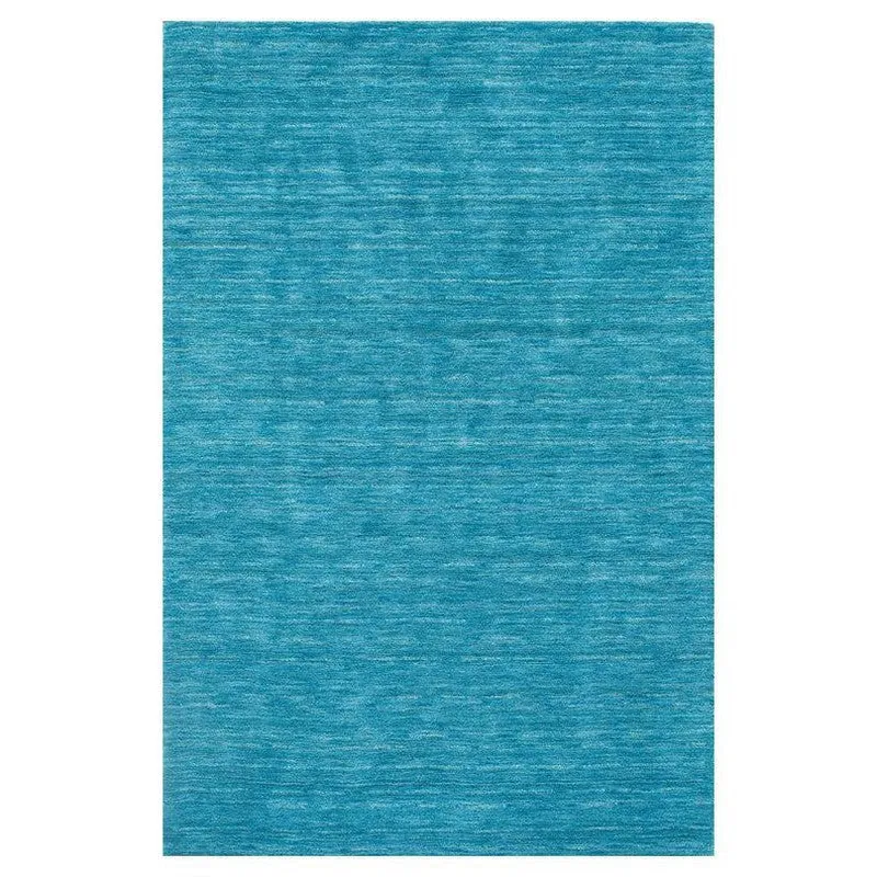 Aylin Hand Woven Wool Rug - Blue media 1