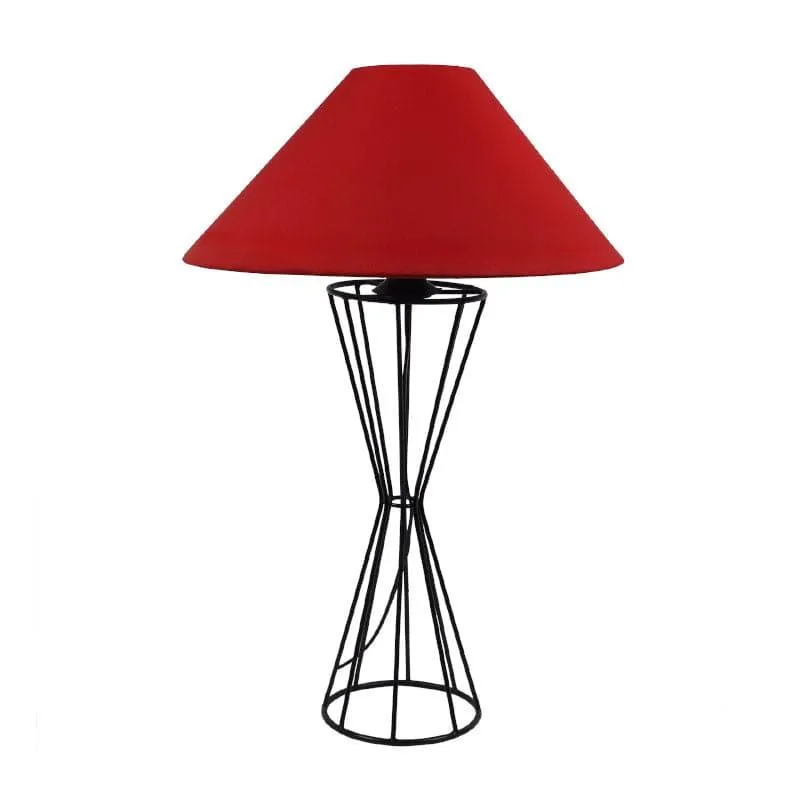 Ondine Briar Fabric Table Lamp - Red,Black media 4