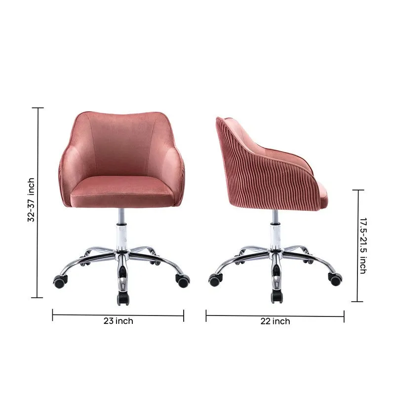 Seatron Metal Office Chair - Pink media 12