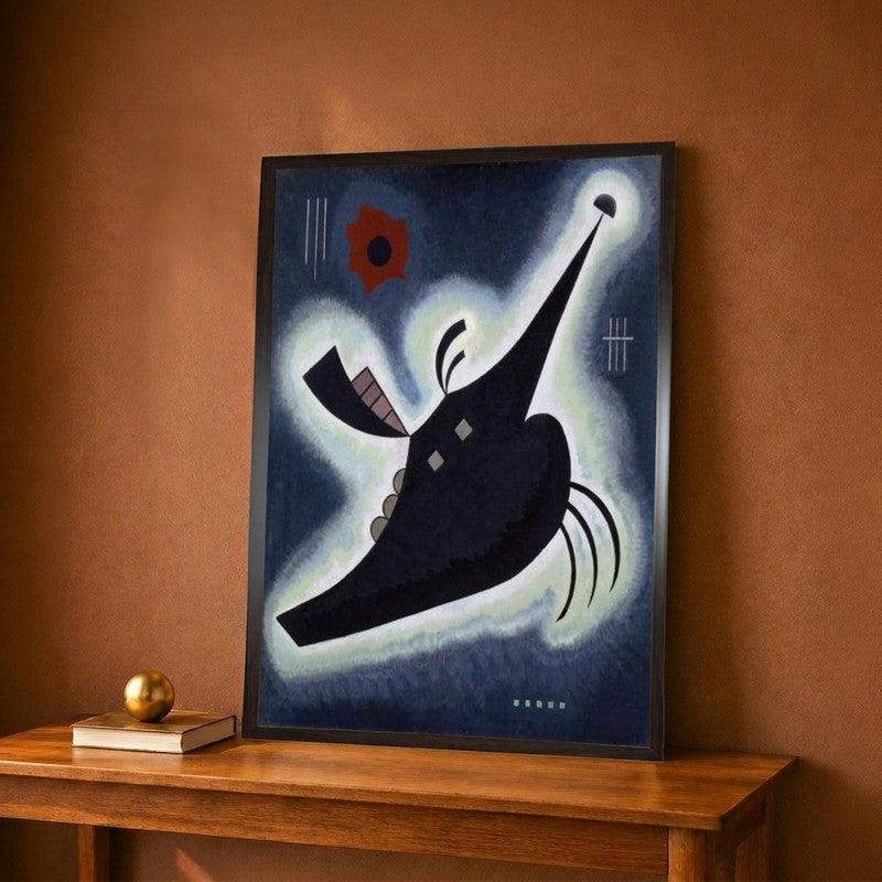 Pointed Black 1931 Canvas Wall Painting - 9 x 12 Inches