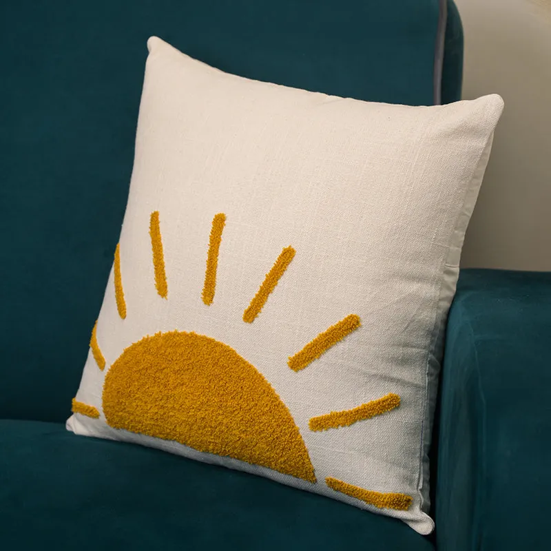 Sun Whimsy Embroidered Cushion Cover media 5