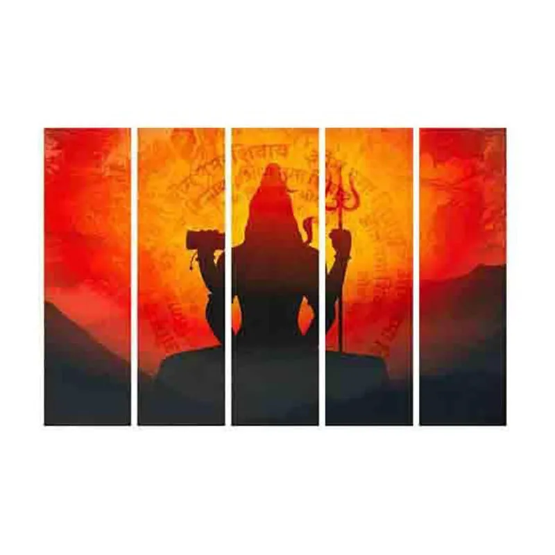 Shiv Shambhu Wall Art - Five Piece Set media 3