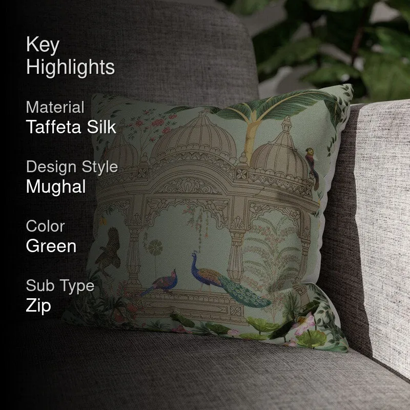 Peacock Durbar Cushion Cover media 2