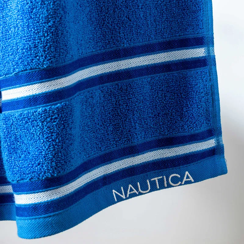 Nautica Dove Dual Down Bath Towel - Blue media 3