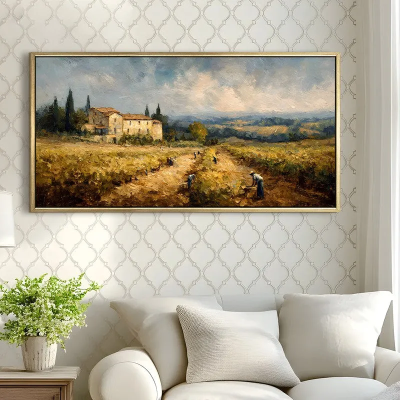 Goldenland Canvas Wall Painting With Frame media 4