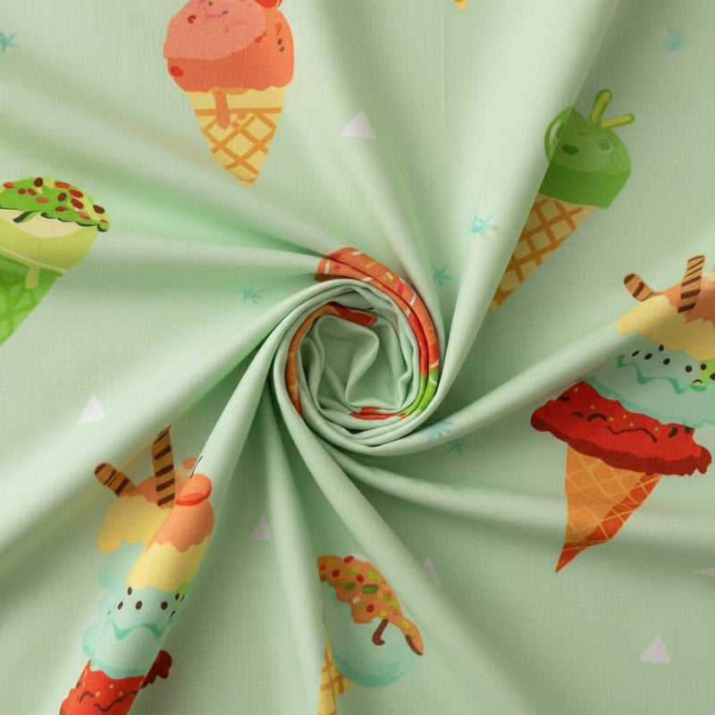 Ice Cream Fiesta Microfiber Bedsheet - 110 GSM media 5