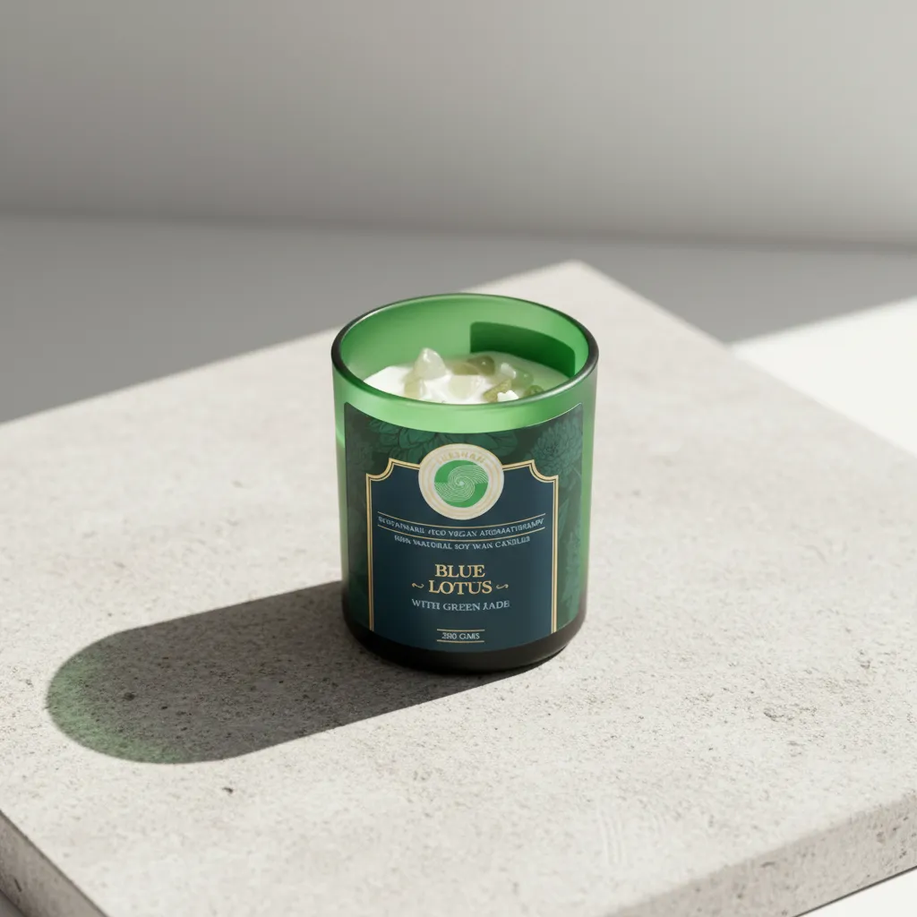 Elysium Blue Lotus Scented Candle media 1
