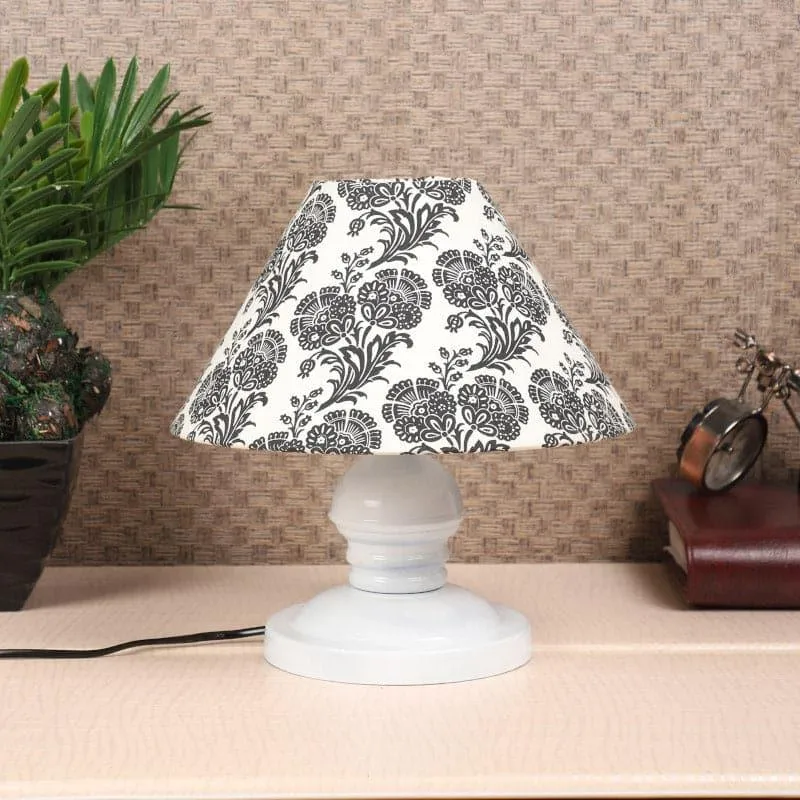 Filigree Myrla Fabric Table Lamp - Black,White media 3