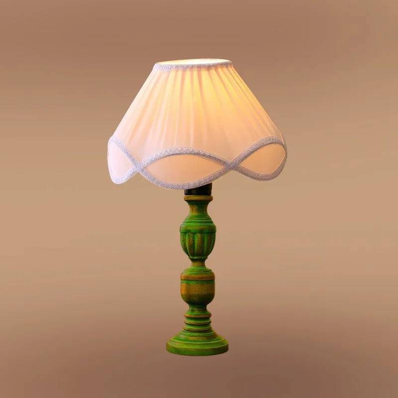 Arvello Elvo Wooden Table Lamp - White media 6