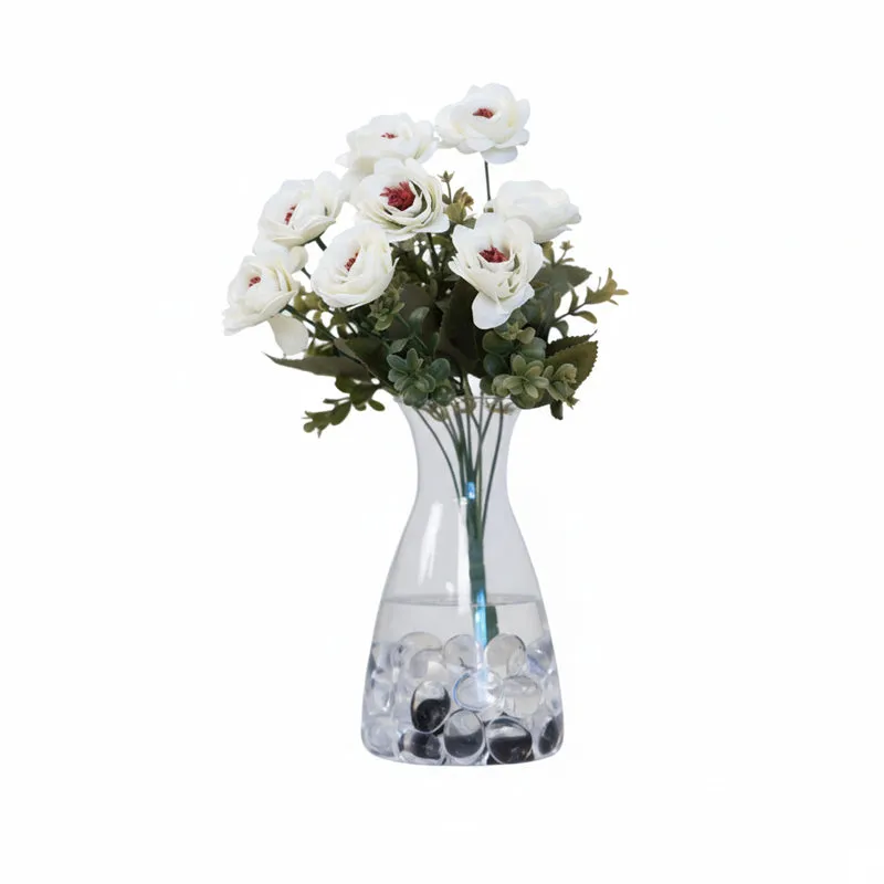 Realistic Artificial Rose Bunch - White media 6
