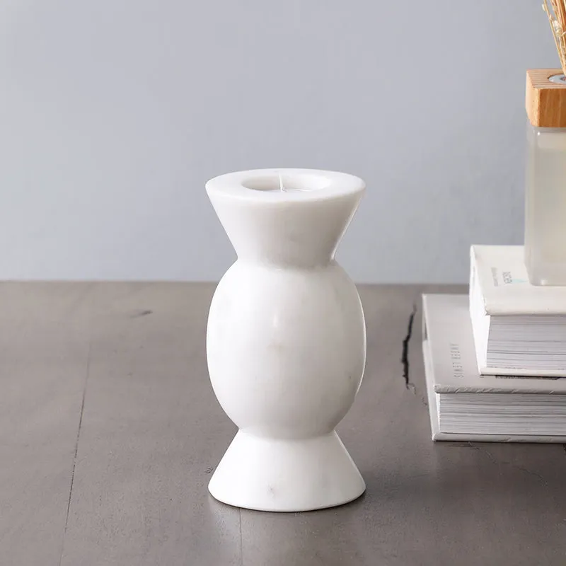 Levara Light Marble Candle Holder media 1